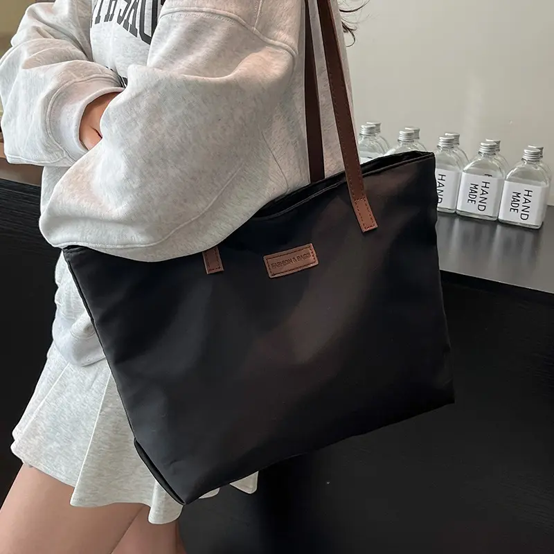 Casual Women's Oxford Cloth Shoulder Bags College Commuter Ladies Waterproof Tote Shopping Bag Large Capacity Female Handbags