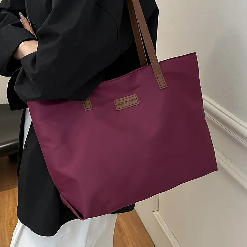 Casual Women's Oxford Cloth Shoulder Bags College Commuter Ladies Waterproof Tote Shopping Bag Large Capacity Female Handbags