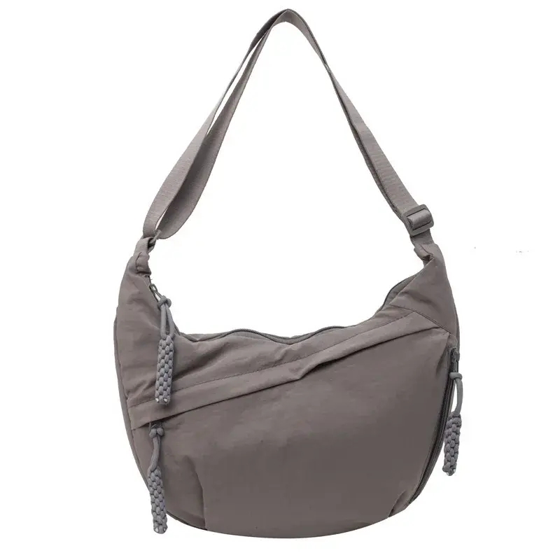 Simple Women's Nylon Shoulder Bag Large Capacity Hobos Messenger Bags for Girls School Fashion Crossbody Female Casual Handbags