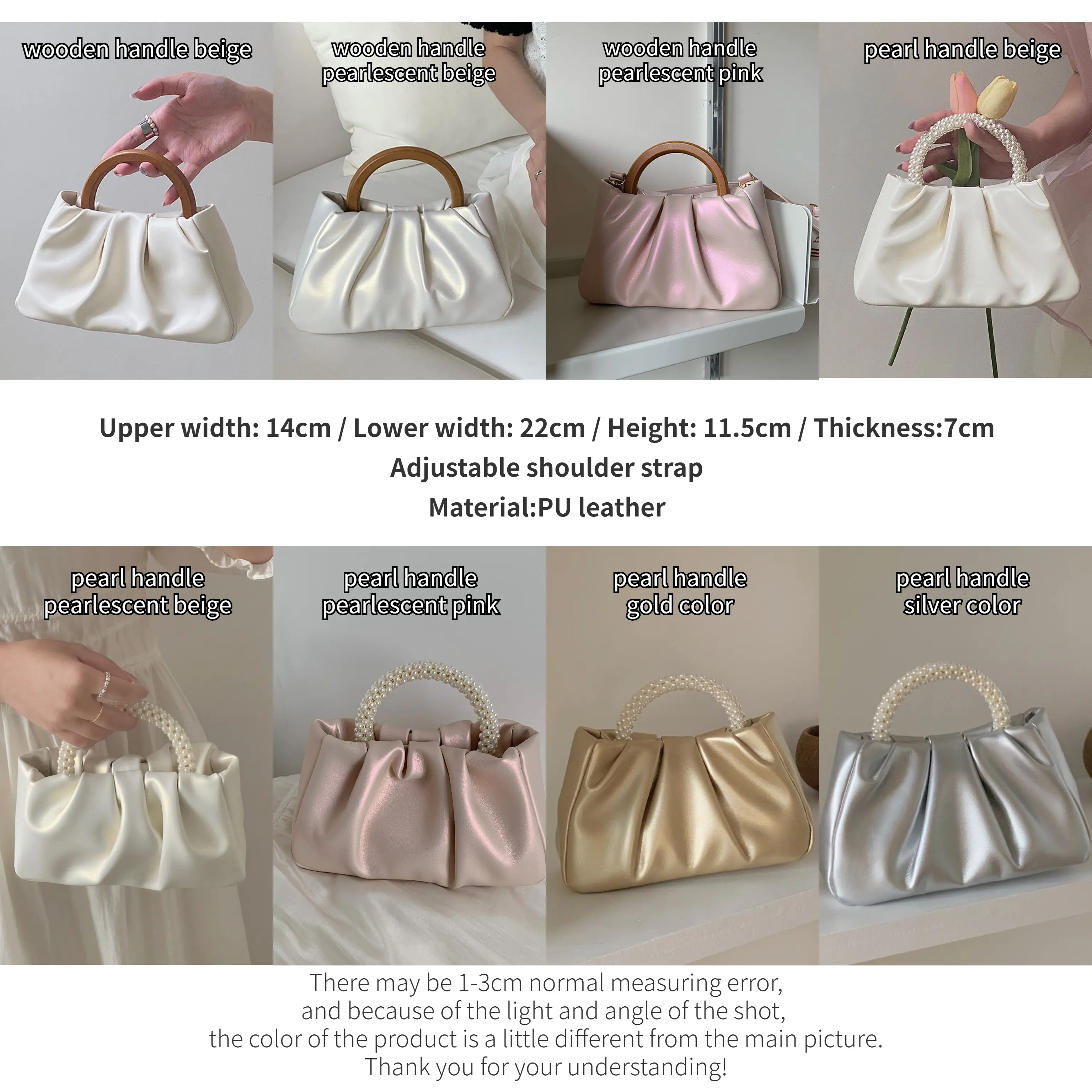 Fashion Pearl Handle Women Dinner Clutch Purse Handbags Luxury Design Ladies Square Shoulder Bags Female Small Messenger Bag