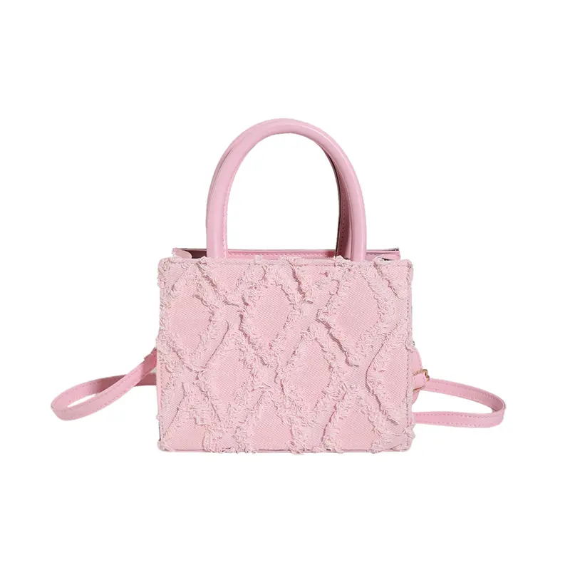 Vintage Canvas Tassel Women's Shoulder Bags Fashion Design Ladies Small Square Crossbody Bag Casual Female Clutch Handbags Purse