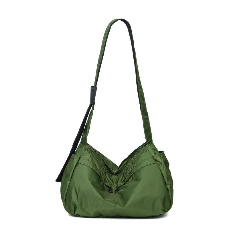 Outdoor Portable Crossbody Bags for Men and Women Commuter Waterproof Youth Shoulder Bag Solid Color Lightweight Female Tote