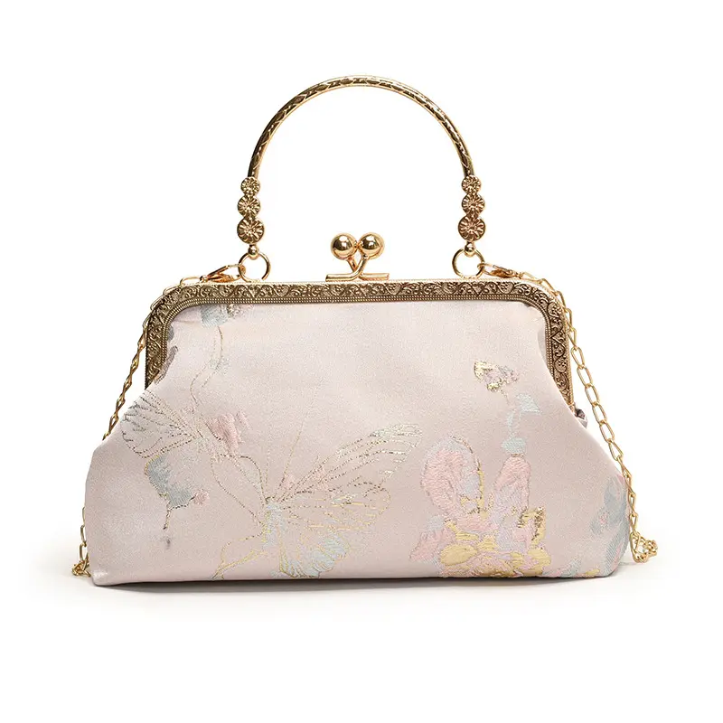 Casual Simple Embroidery Shoulder Bags for Women Fashion Elegant Ladies Top-handle Bag Purse Versatile Female Crossbody Clutch