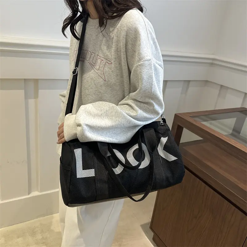 Fashion Travel Crossbody Bags for Women High Capacity Letter Print Ladies Shoulder Bag Fitness Waterproof Female Handbags Tote