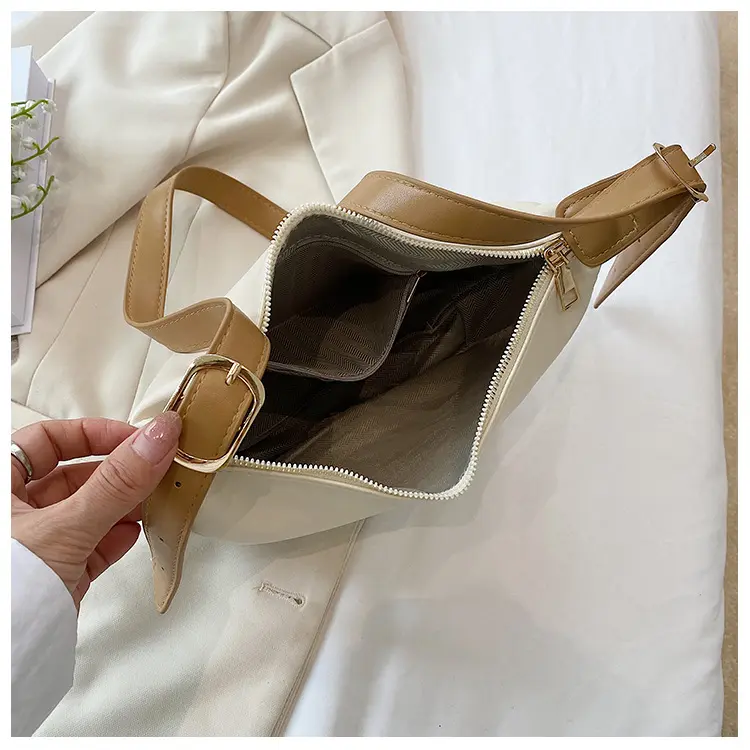 Fashion Soft PU Leather Women's Crossbody Bags Simple Portable Ladies Shoulder Bag Handbags Commuter Female Hobos Underarm Bag