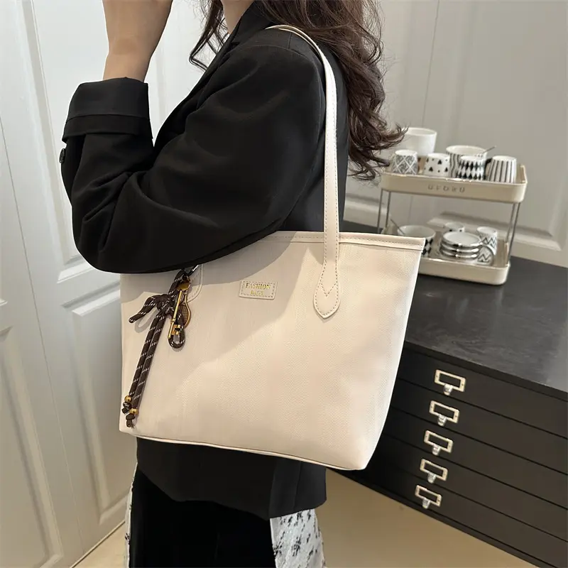 Casual Shoulder Bags for Women College Style Class Commuter Ladies Tote Bag Large Capacity Female Travel Handbags PU Purse