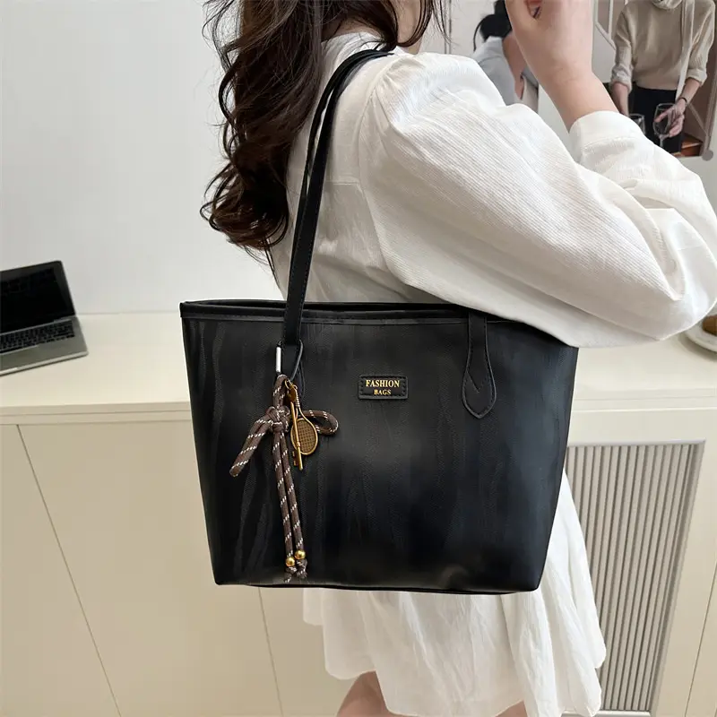 Casual Shoulder Bags for Women College Style Class Commuter Ladies Tote Bag Large Capacity Female Travel Handbags PU Purse