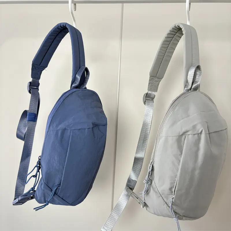 Simple Travel Women Nylon Shoulder Bags Solid Color Outdoor Sports Ladies Chest Handbags Casual Commuter Female Crossbody Bag