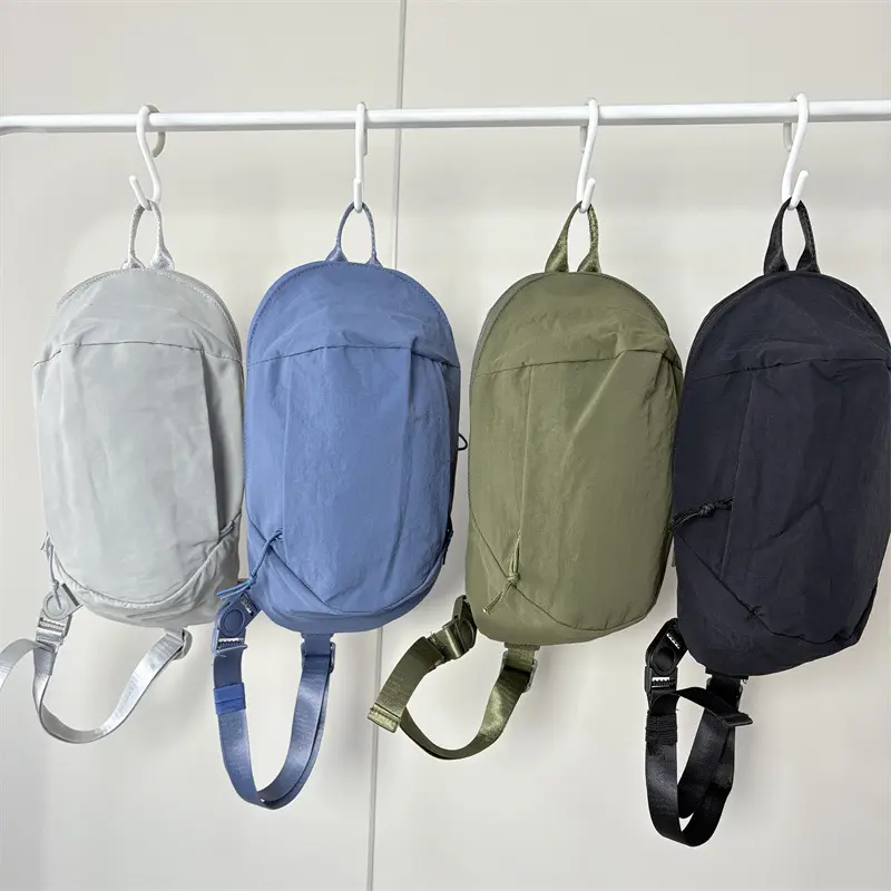 Simple Travel Women Nylon Shoulder Bags Solid Color Outdoor Sports Ladies Chest Handbags Casual Commuter Female Crossbody Bag