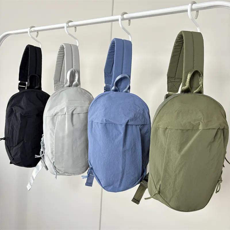 Simple Travel Women Nylon Shoulder Bags Solid Color Outdoor Sports Ladies Chest Handbags Casual Commuter Female Crossbody Bag