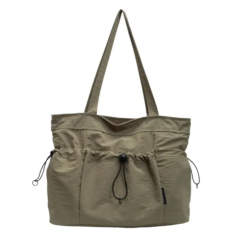 Large Capacity Commuter Ladies Book Tote Waterproof Nylon Female Handbags Fashion Casual Multi-pocket Women's Shoulder Bags