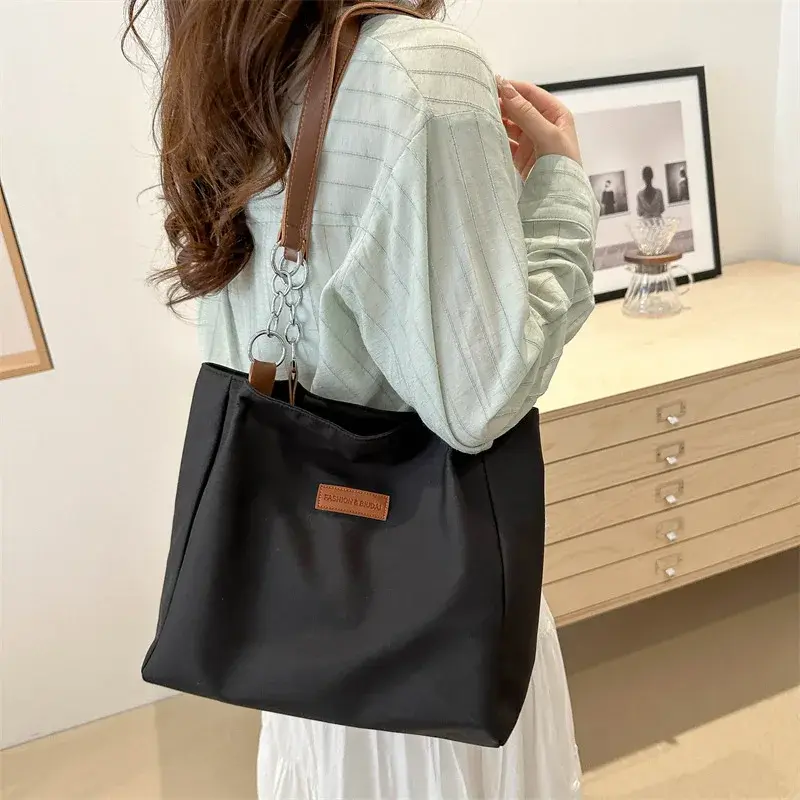 Fashion Women's Large Capacity Tote Bags Soft Pu Leather Ladies Underarm Shoulder Bag Vintage Female Commuting Handbags Purse