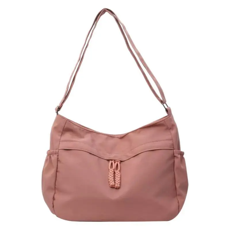Casual Large Capacity Crossbody Bags for Women Simple Travel Portable Ladies Shoulder Bag Solid Color Female Tote Handbags