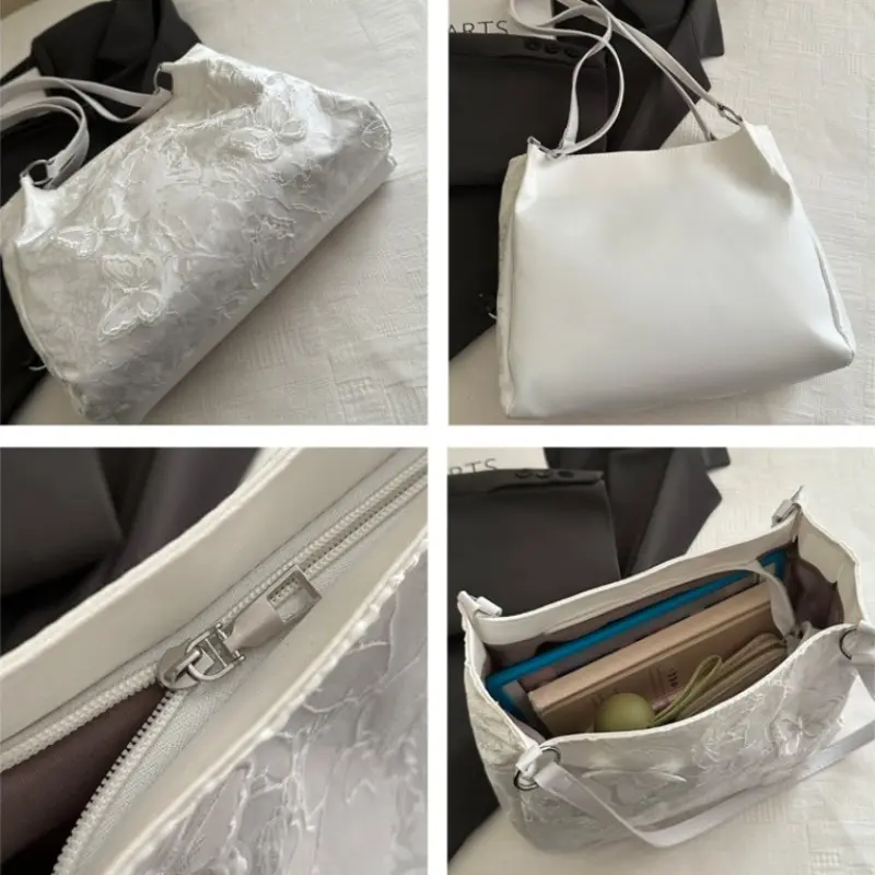 Versatile Butterfly Women Shoulder Bags Sweet Portable Female Commuter Tote Bag Simple Large Capacity Ladies Purse Handbags