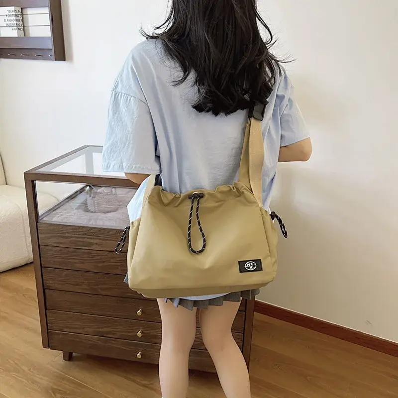 Large Capacity Women's Shoulder Bags Multifunctional Pocket Girls School Messenger Bag Oxford Cloth Ladies Trend Tote Handbags