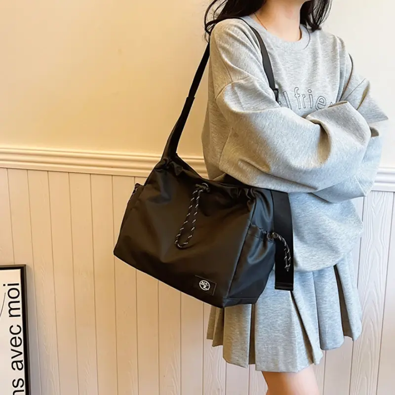 Large Capacity Women's Shoulder Bags Multifunctional Pocket Girls School Messenger Bag Oxford Cloth Ladies Trend Tote Handbags