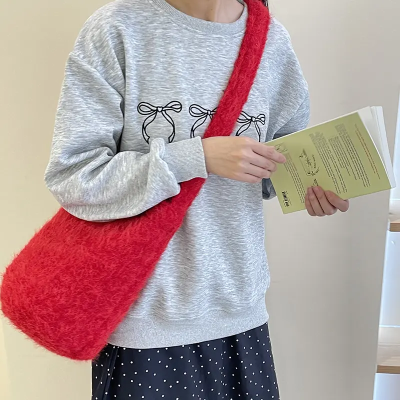 Casual Commuting Versatile Women's Crossbody Bags Large Capacity Ladies Shoulder Bucket Bag Solid Color Female Shopping Tote
