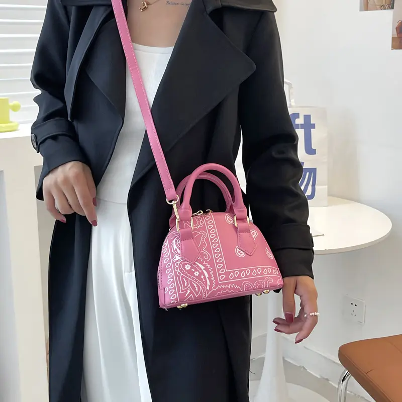 Flower Printing Ladies Shoulder Messenger Bag High Quality Female Portable Handbag Versatile Casual Women Small Crossbody Bags