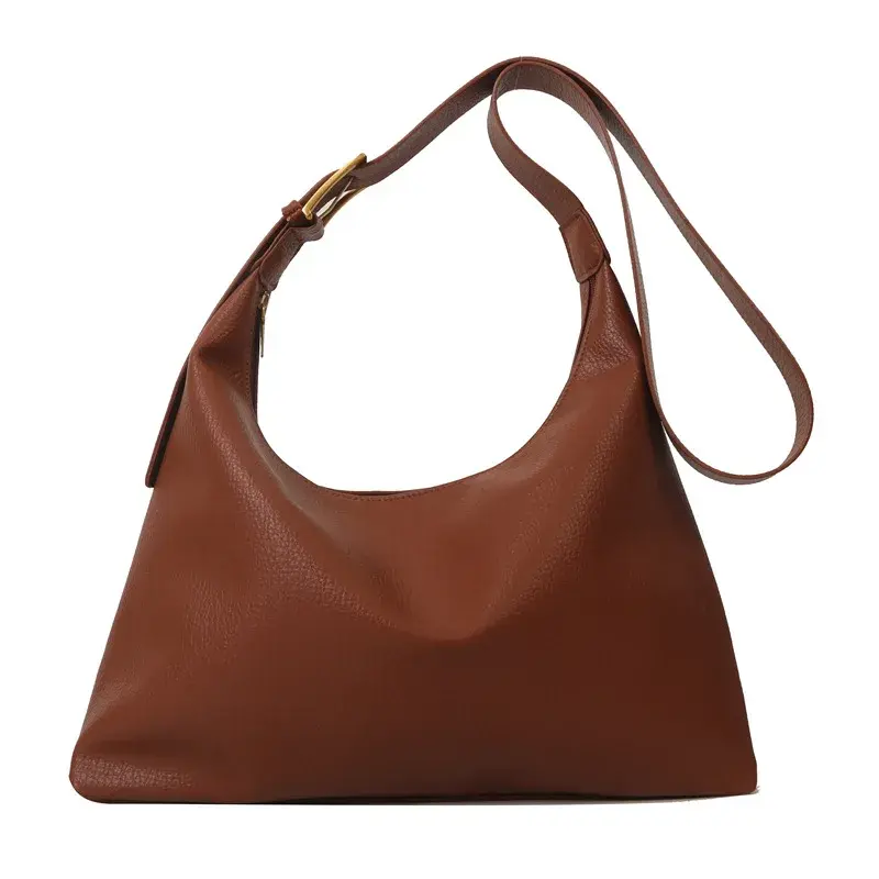 Soft Pu Leather Women Messenger Bags Fashion Vintage Ladies Shoulder Tote Bags Solid Color Female Large Capacity Handbags Purse