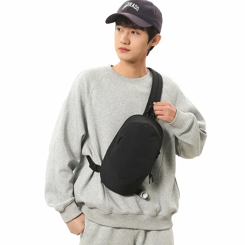 Light Multi-pocket Men's Crossbody Chest Bag Casual Nylon Waterproof Female Handbags Outdoor Sports Portable Women Shoulder Bags