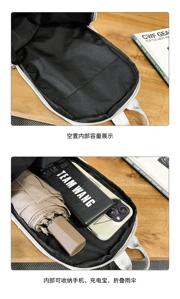 Light Multi-pocket Men's Crossbody Chest Bag Casual Nylon Waterproof Female Handbags Outdoor Sports Portable Women Shoulder Bags