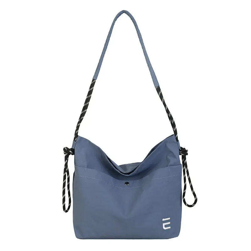 Casual Double-layer Women Nylon Shoulder Bags Light Waterproof Ladies Messenger Bag Large Capacity Student Female Handbags Tote