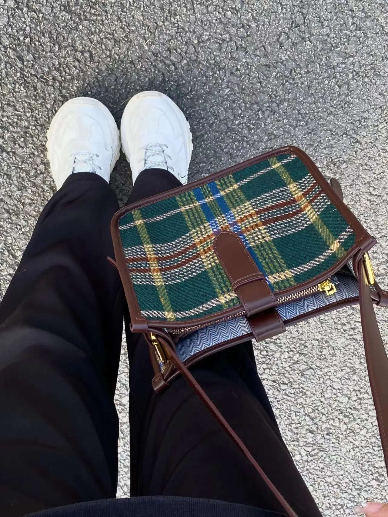 Fashion Plaid Shoulder Bags for Women Retro Design Ladies Purses and Handbags Casual Daily Female Small Square Messenger Bags