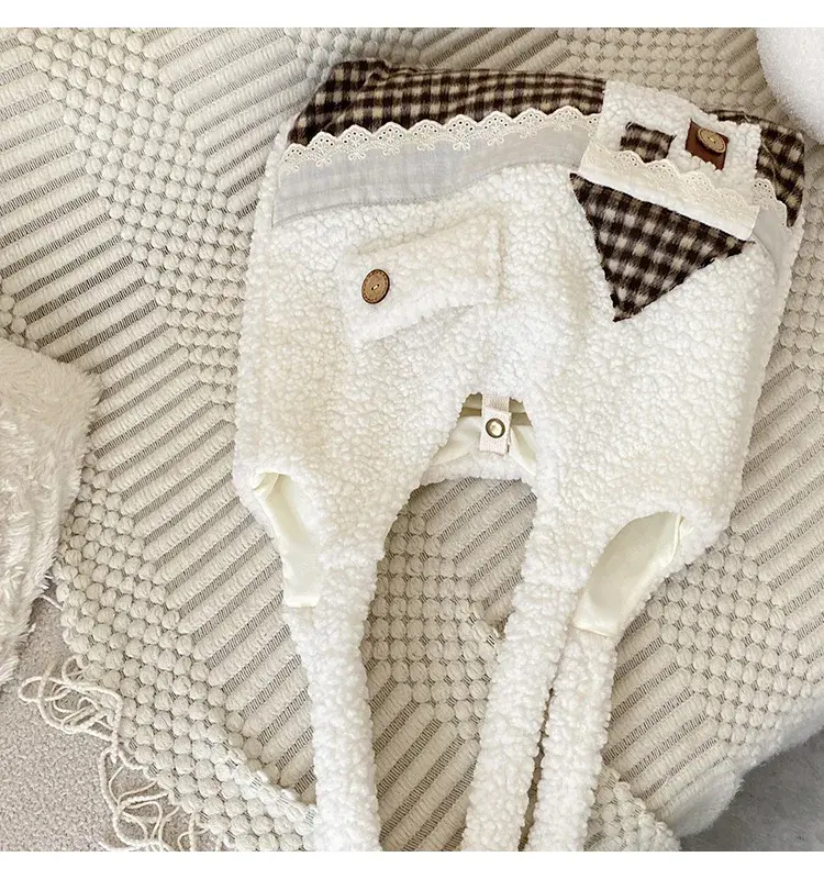 Cute Cartoon Faux Lamb Wool Shoulder Bags for Girls Schoolbags Large Capacity Women's Tote Shopping Bag Casual Female Handbags