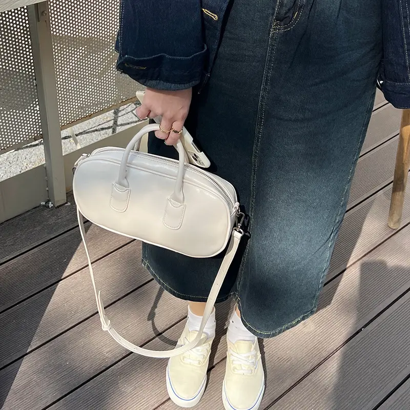 Simple Women Solid Color Shoulder Bags High Quality Pu Leather Ladies Red Messenger Bag Casual Female Rectangle Purse Handbags