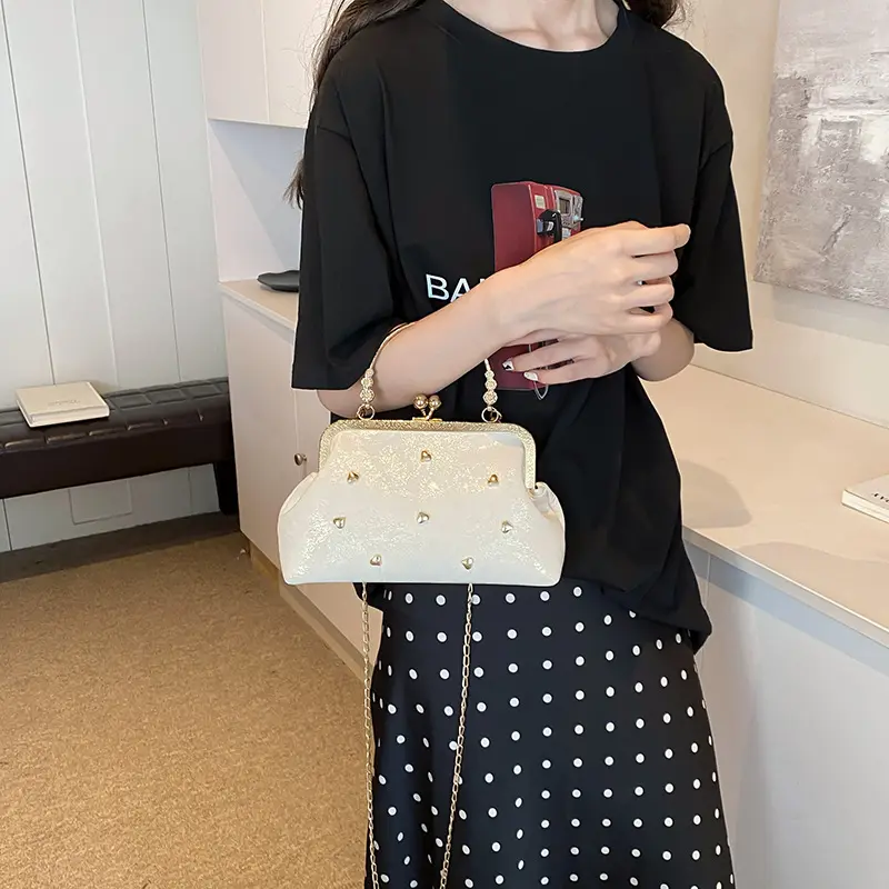 Fashion Shoulder Shell Bags for Women Casual Ladies Soft Pu Crossbody Evening Bag Clutch Elegant Female Chain Handbags Purse