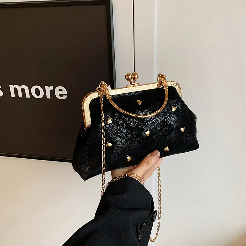 Fashion Shoulder Shell Bags for Women Casual Ladies Soft Pu Crossbody Evening Bag Clutch Elegant Female Chain Handbags Purse
