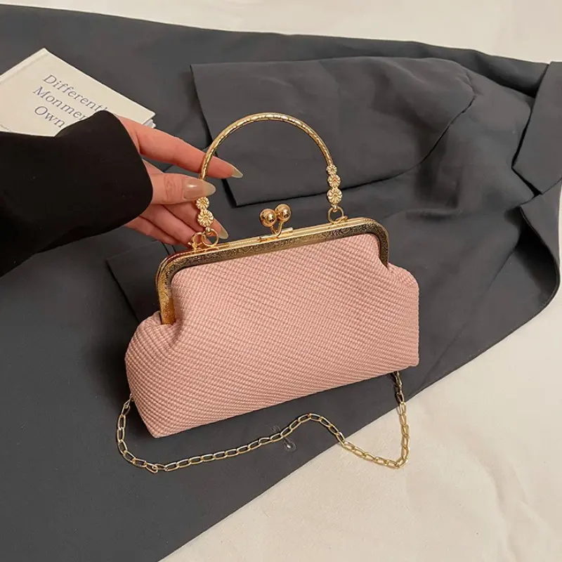 Fashion Elegant Women's Shoulder Bags Casual Simple Ladies Crossbody Chain Bag Portable Female Evening Clutch Handbags Purse