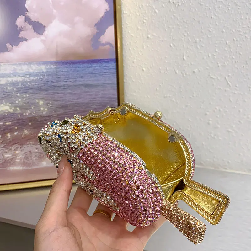 Luxury Diamonds Popsicle Evening Bag Rhinestone Ice-cream Shoulder Bag Designer Crossbody Bags Mini Party Wedding Clutch Purses