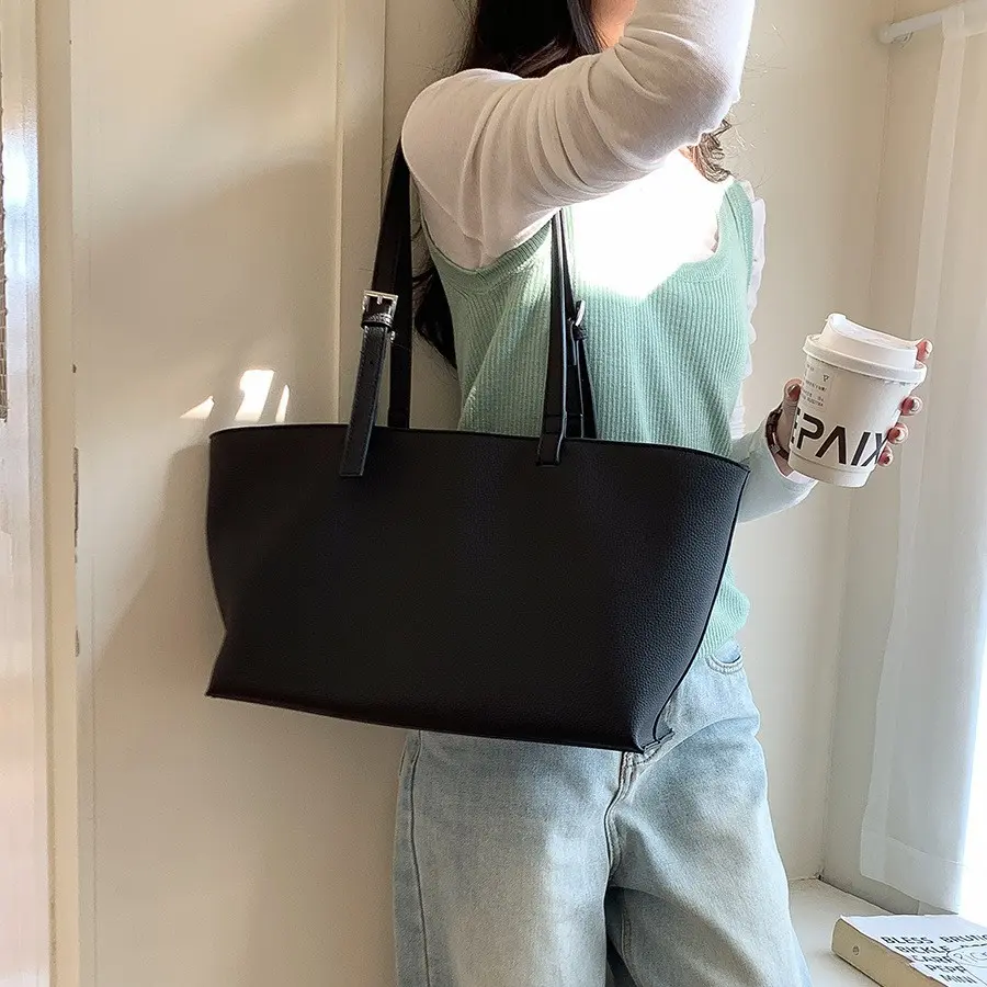 NEW Shoulder Bags for Women 2025 Soft PU Leather Tote Women Bag Casual High Quality Yellow Bag Large Handbags and Purses Shopper