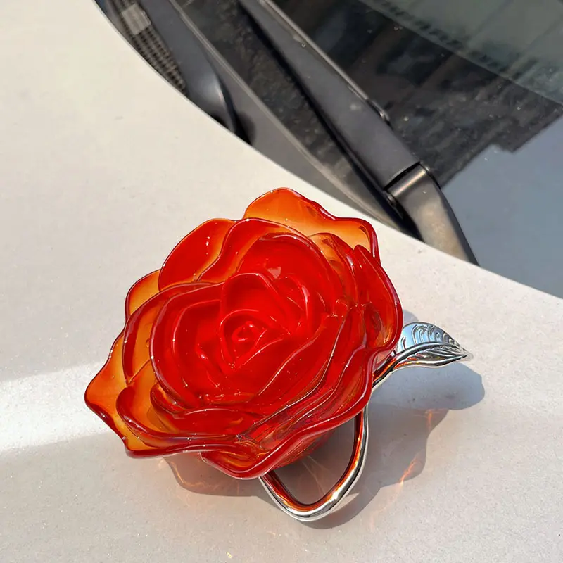 Clear Acrylic Rose Clutch Ladies Evening Bags for Women Handbag Candy Color Flower Shaped Shoulder Crossbody Bag Wedding Purse