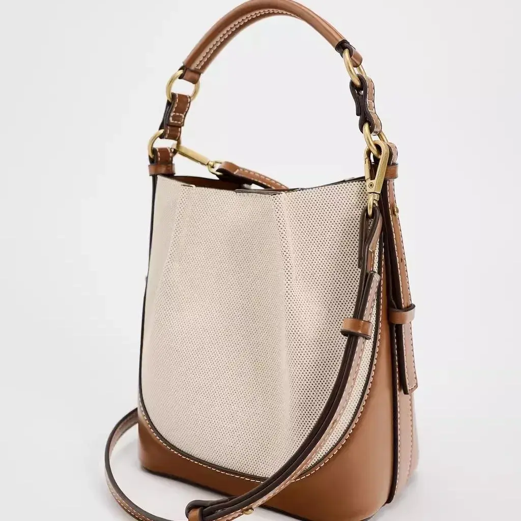 High Quality Shoulder Bag Fashion Wide Strap Bucket Bag Small Purses and Handbags Designer Bags for Women 2025 Crossbody Bags