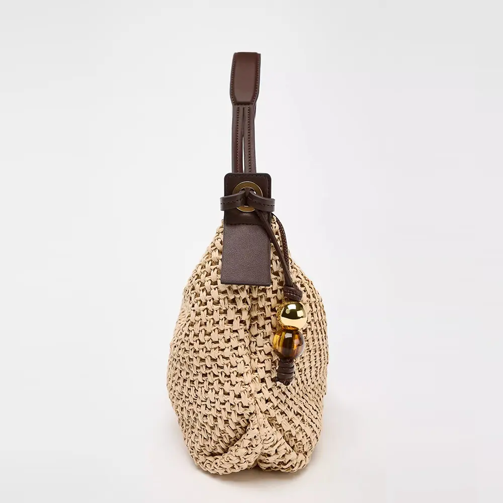 Fashion Woven Straw Bag Summer Travel Beach Bags for Women Handbag Bohemian High Quality Shoulder Bag 2025 NEW Vacation Purses
