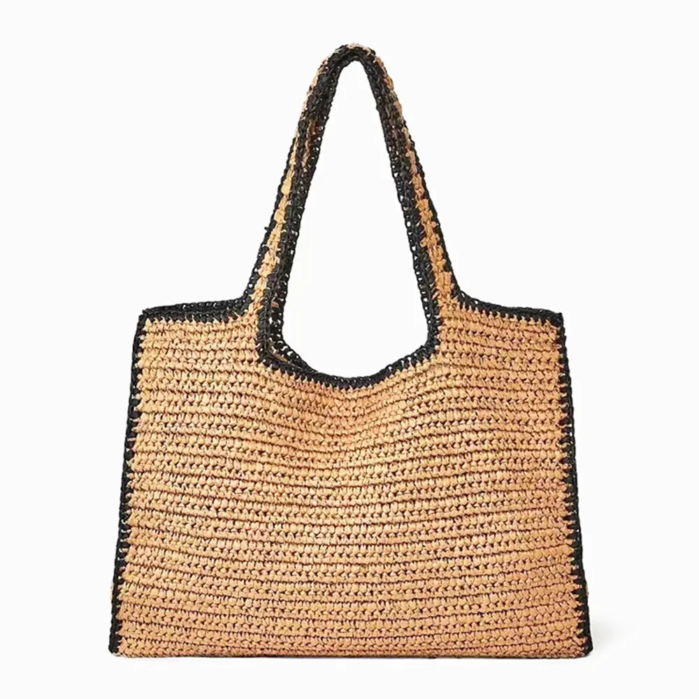 Large Capacity Straw Tote Bags for Women Designer Bags Summer Woven Shoulder Bag Vacation Travel Beach Bag Handbag Shopper Purse