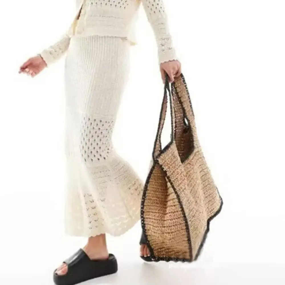 Large Capacity Straw Tote Bags for Women Designer Bags Summer Woven Shoulder Bag Vacation Travel Beach Bag Handbag Shopper Purse