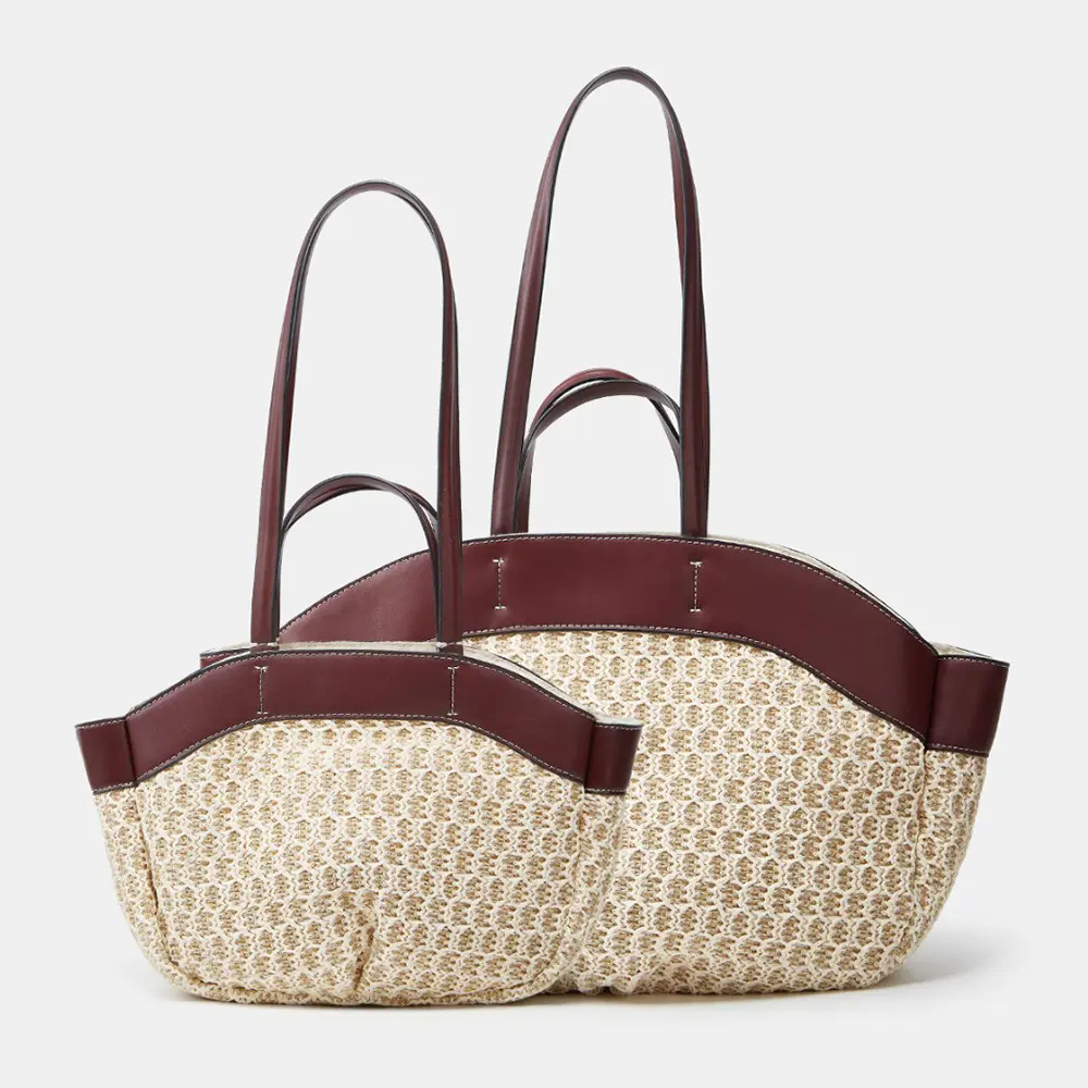 Large Capacity Straw Tote Bag Summer Woven Beach Bags for Women Shoulder Bag Travel Shopper Purses and Handbags NEW Bucket Bags