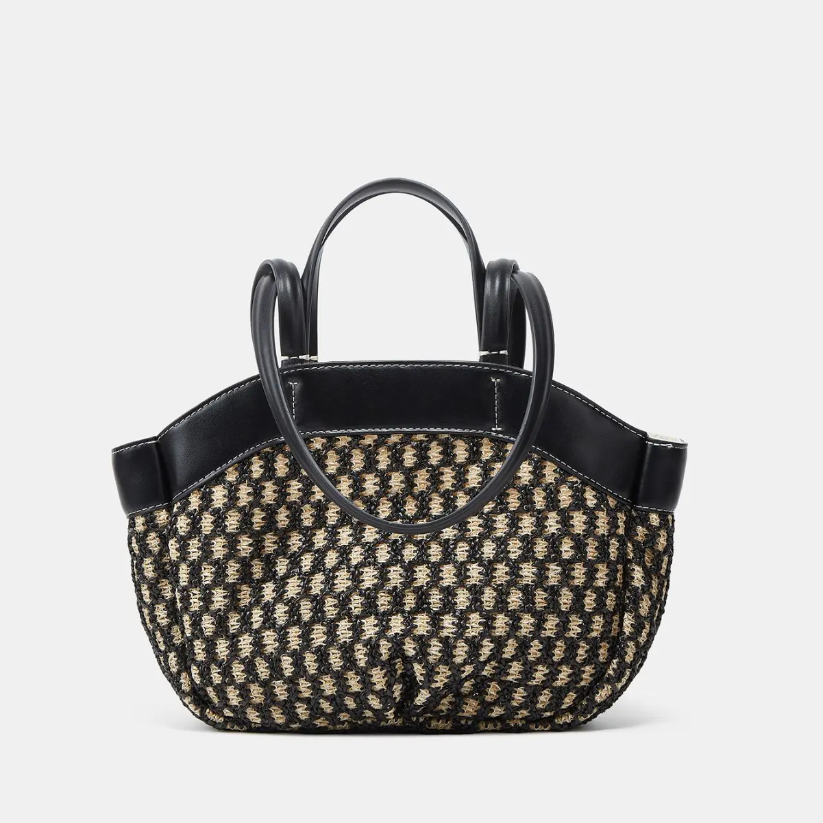 Large Capacity Straw Tote Bag Summer Woven Beach Bags for Women Shoulder Bag Travel Shopper Purses and Handbags NEW Bucket Bags