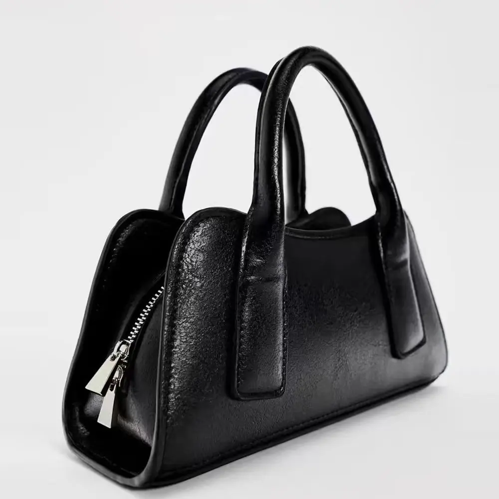 Mini Black Women Handbags Casual PU Leather Shoulder Crossbody Bag Tote Bags for Women 2025 Clutch Small Chains Phone Flap NEW
