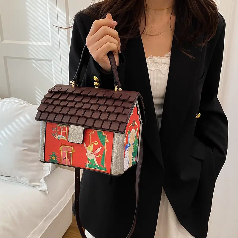 Creative House Box Bags for Women Handbags Harajuku Party Evening Bags Clutch Funny Purses for Women Shoulder Crossbody Bag NEW