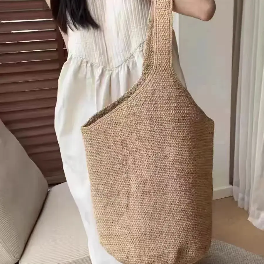 Bohemian Beach Straw Bags for Women Handbag and Purse Large Capacity Weave Tote Bag Summer Travel Shoulder Bag Shopper Bag New