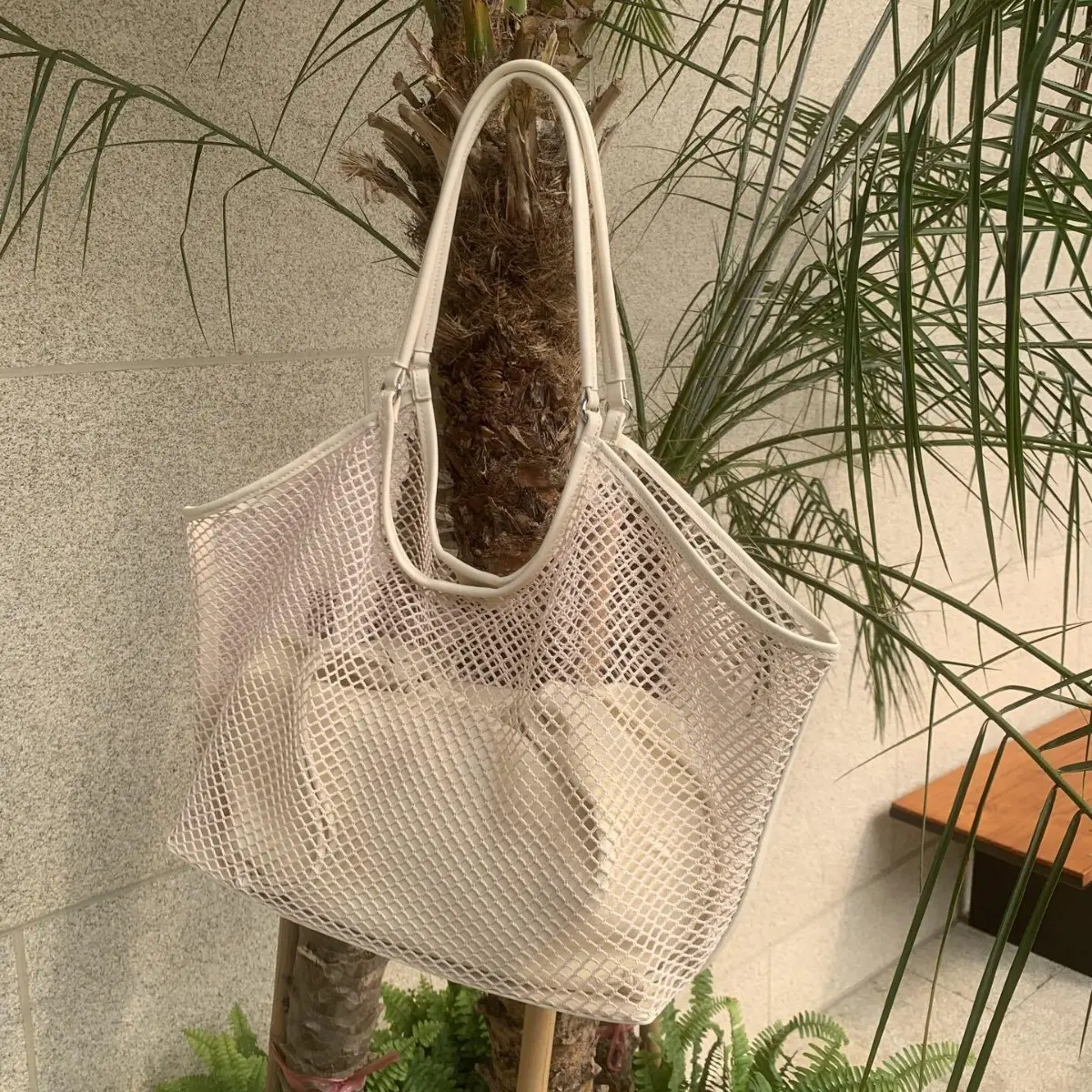 Hollow Mesh Wing Bags for Women Large Travel Beach Shoulder Bag Summer Fishing Net Designer Handbag Luxury Women Bags NEW Purses