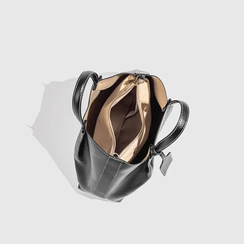 Fashion Ruched Women Handbags Designer PU Leather Shoulder Bag High Quality Crossbody Bags for Women Bucket Bag Female Clutch