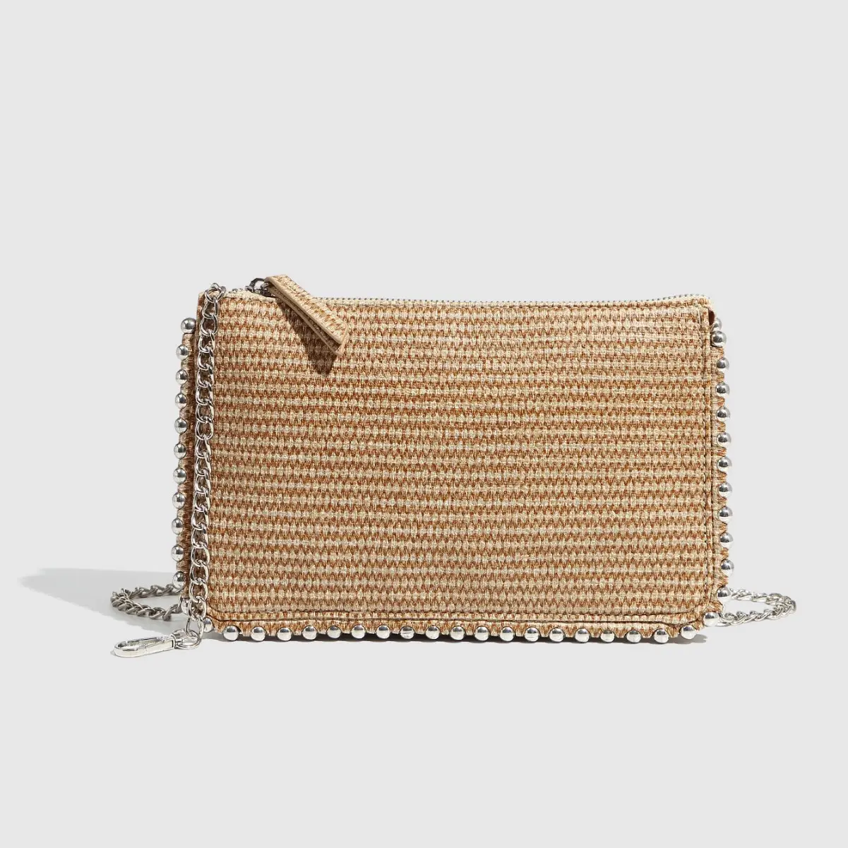 Fashion Serpentine Women Shoulder Bag Beaded Chains Crossbody Bags for Women Square Purses Snake Pattern Women's Bag NEW 2025