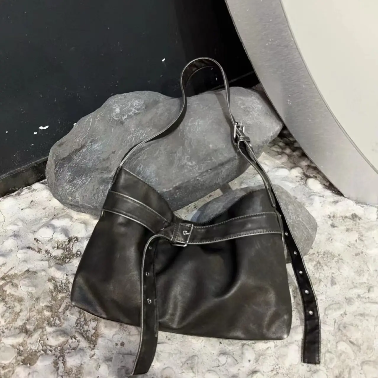 Retro PU Leather Shoulder Bag Vantage High Quality Crossbody Bag Soft Shopper Tote Bags for Women Handbags and Purses NEW Female