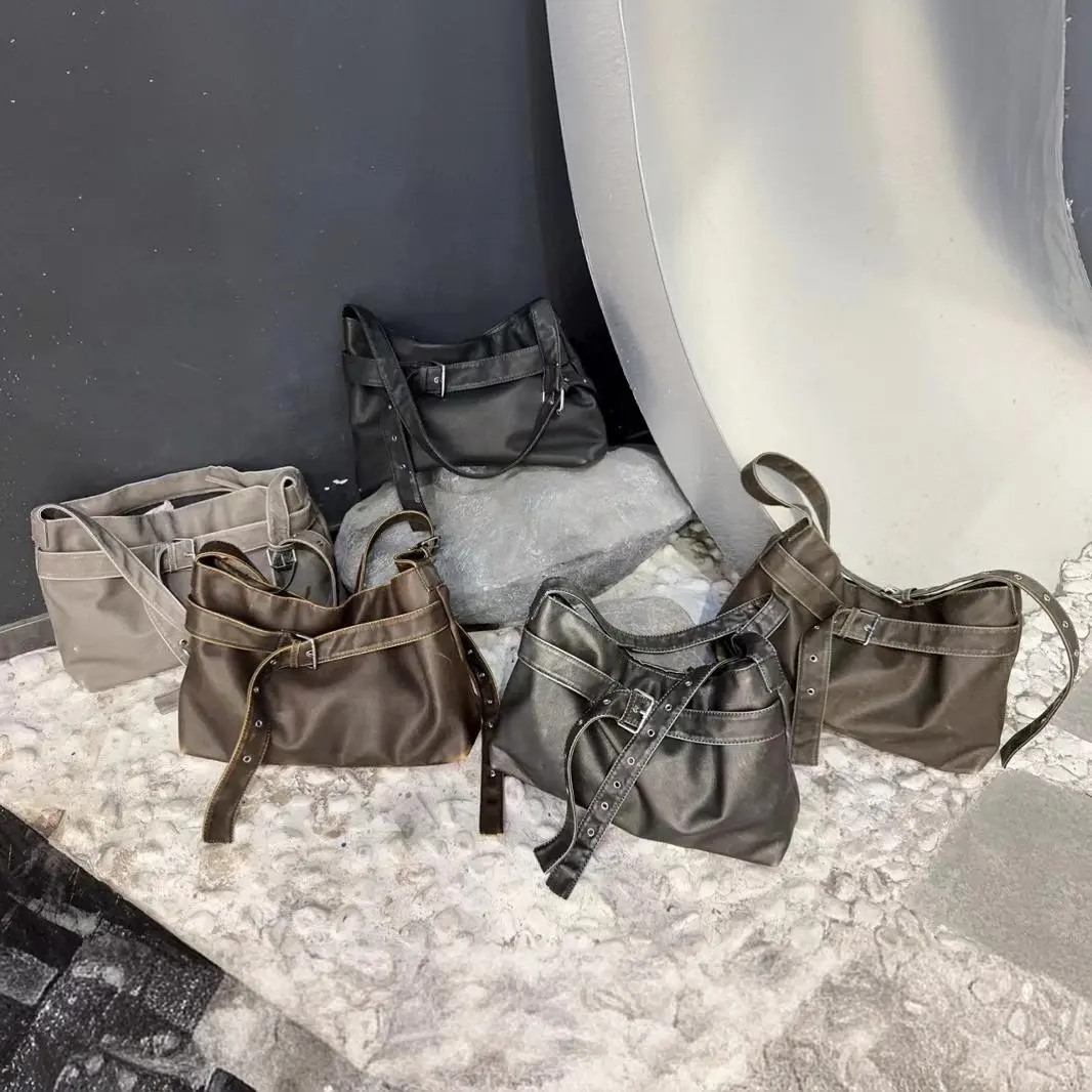 Retro PU Leather Shoulder Bag Vantage High Quality Crossbody Bag Soft Shopper Tote Bags for Women Handbags and Purses NEW Female