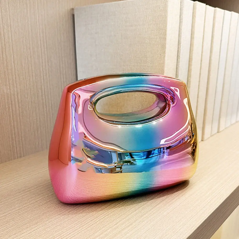 Candy Color Box Shell Bag Luxury Acrylic Party Evening Bags for Women Chains Purses and Handbags Shoulder Crossbody Bag Clutch